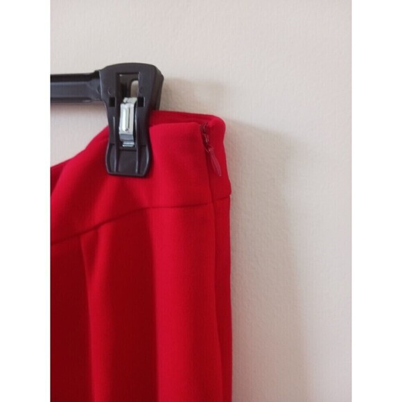 INC International Concepts Pull On Pants Flare Split Leg Red Size 14 - Picture 7 of 9
